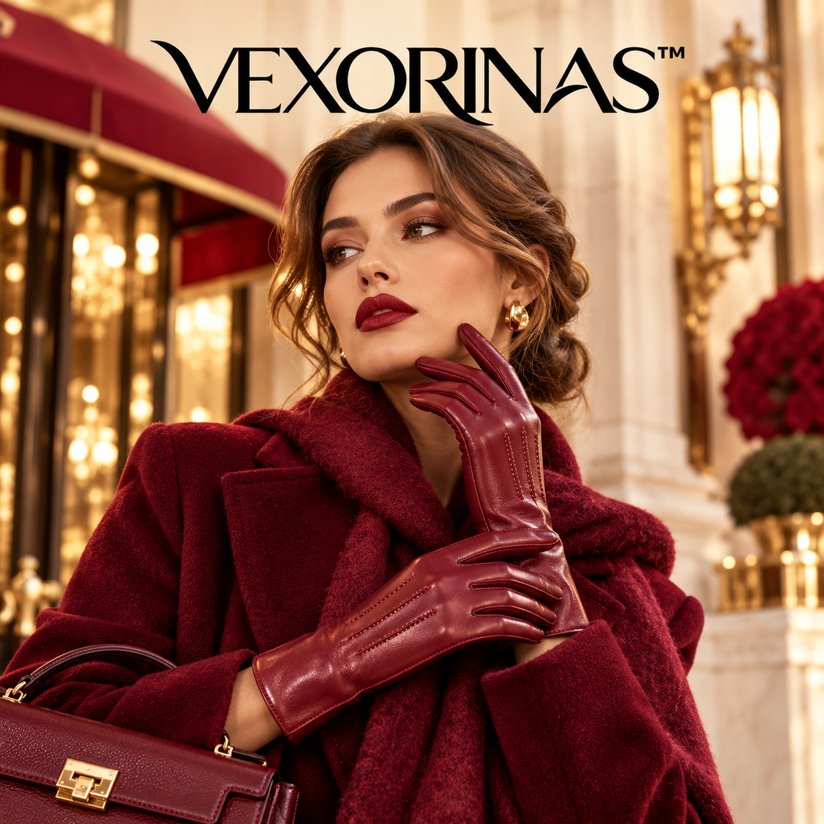 VEXORINAS™ Burgundy Muse Gloves